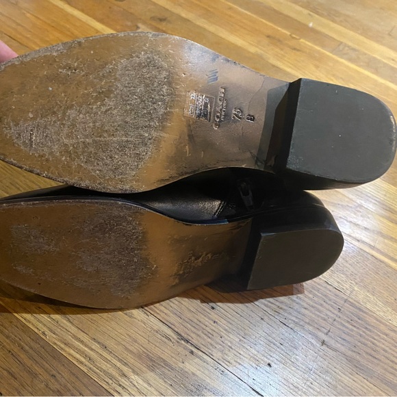 Coach black booties with gold accents- size 7.5 - Picture 5 of 9